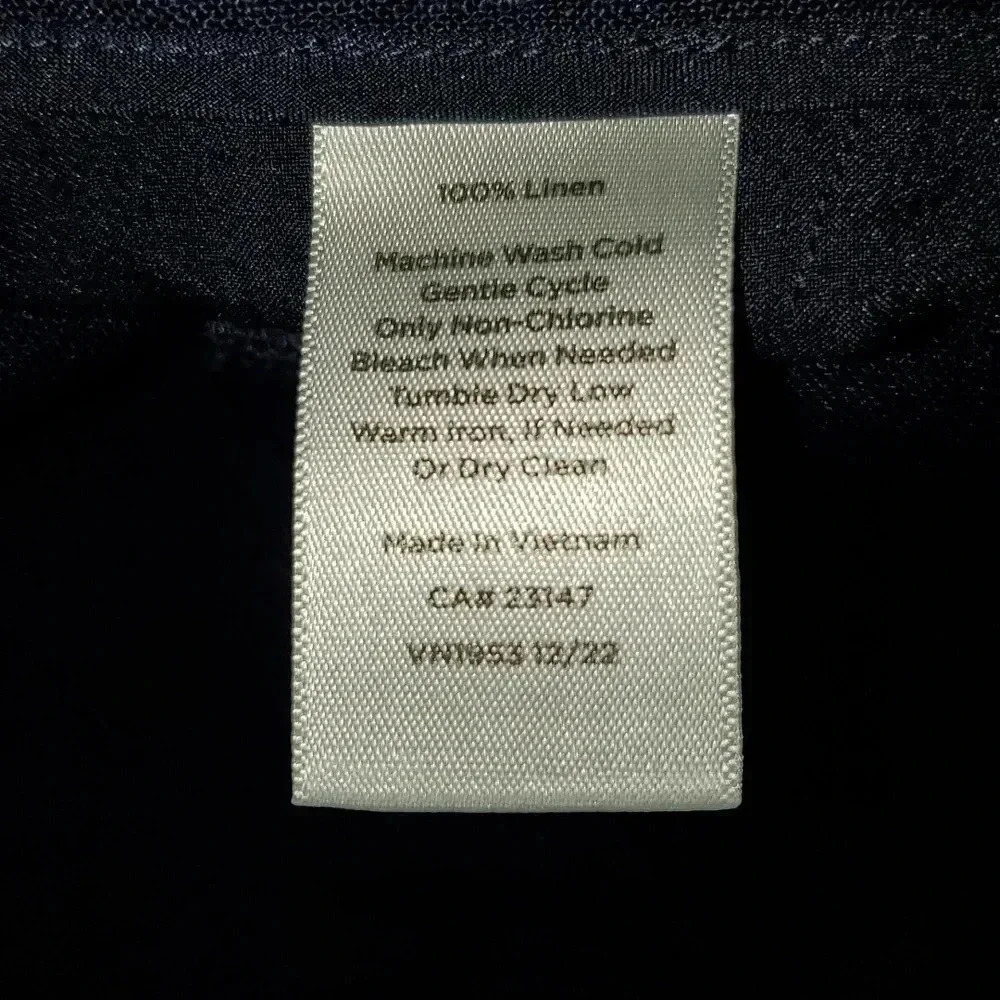Talbots Bermuda Dark Navy 100% Linen Shorts Womens Size 16 - Picture 10 of 13